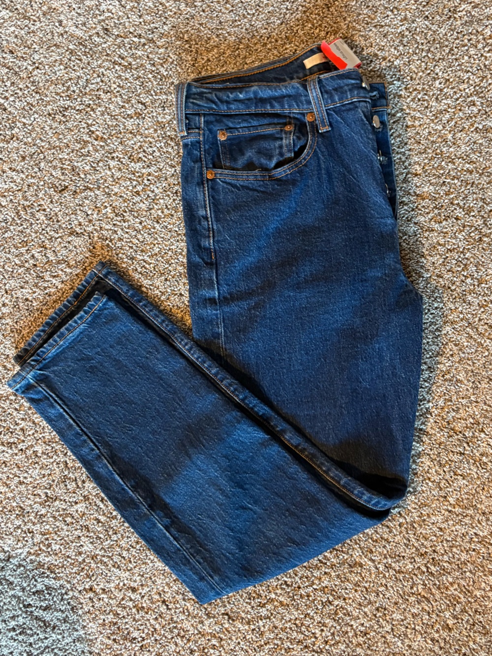 Levi's Dark Blue Wedgie Straight Jeans